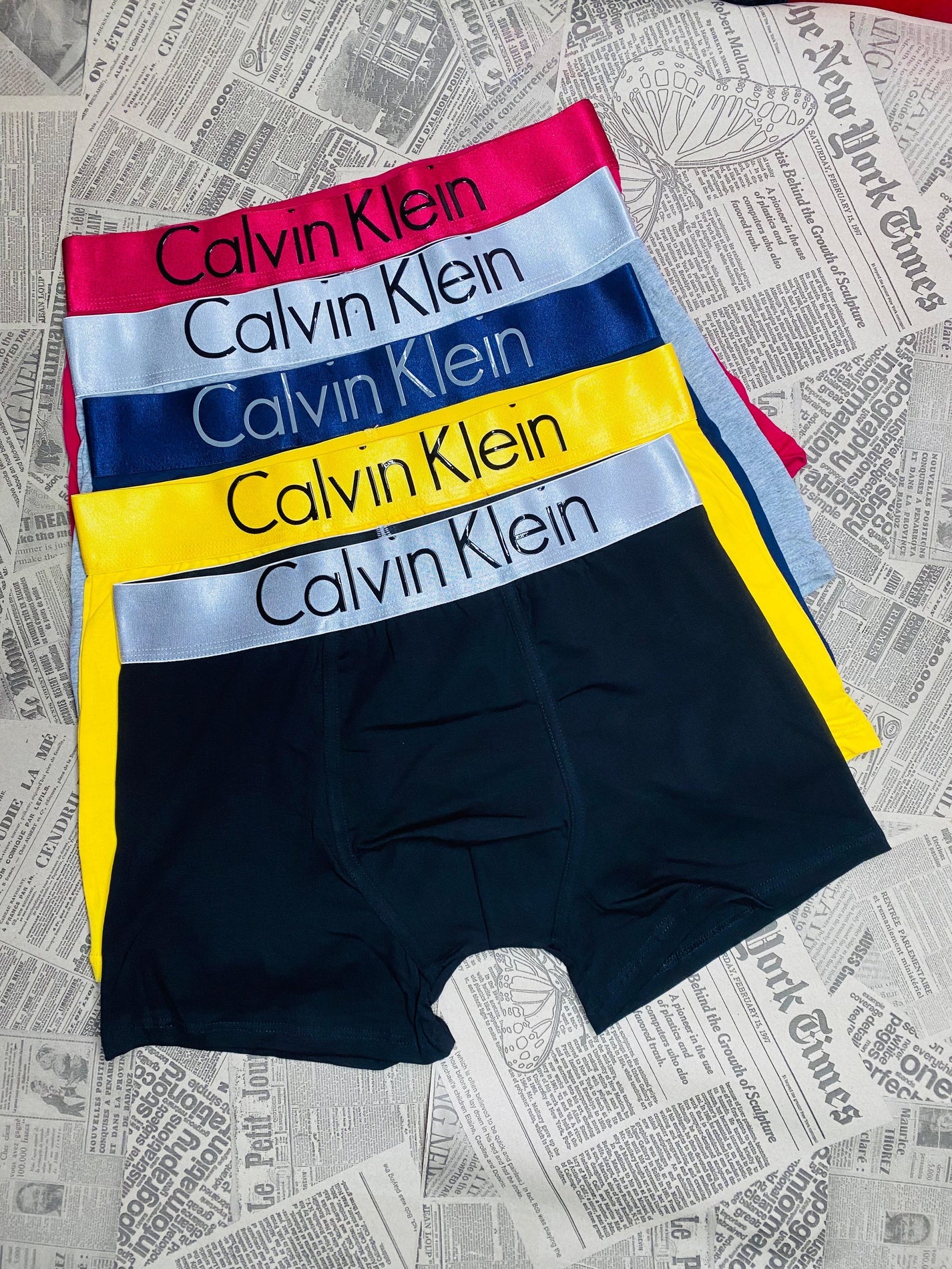 Calvin Klean | Pack : 5 Maillot Homme