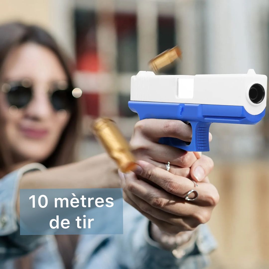 Pistolet à balles souples avec éjection d’obus