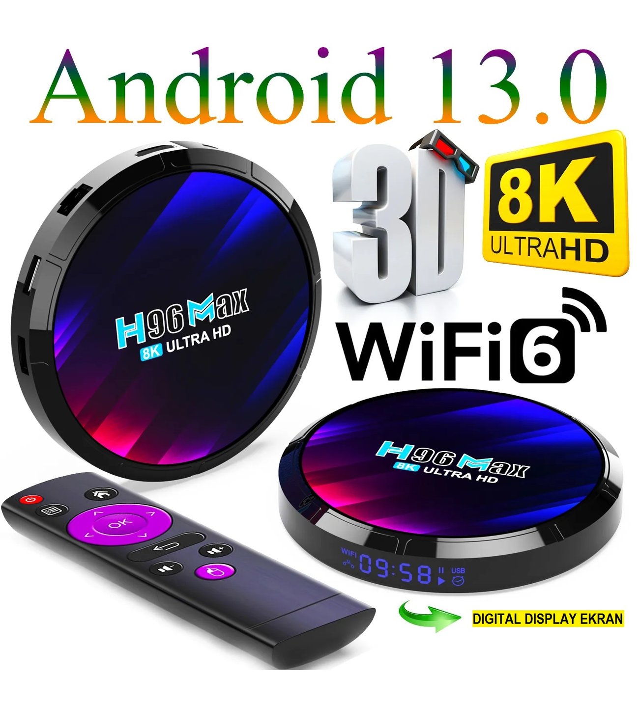 Récepteur & Android Smart Box 4K 2023